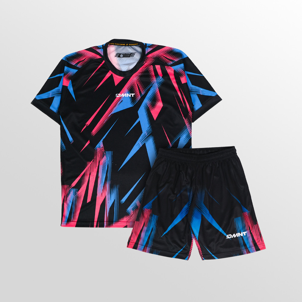 DMNT Jersey Setelan Badminton B-001 Black