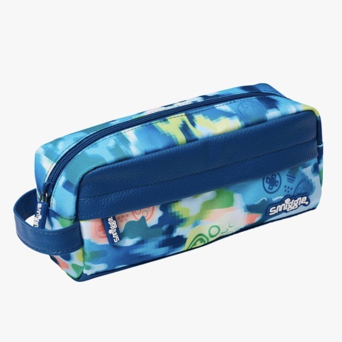 

Smiggle Pencil Case Smiggler Black Original Tempat Pensil Soft Case - Biru Muda