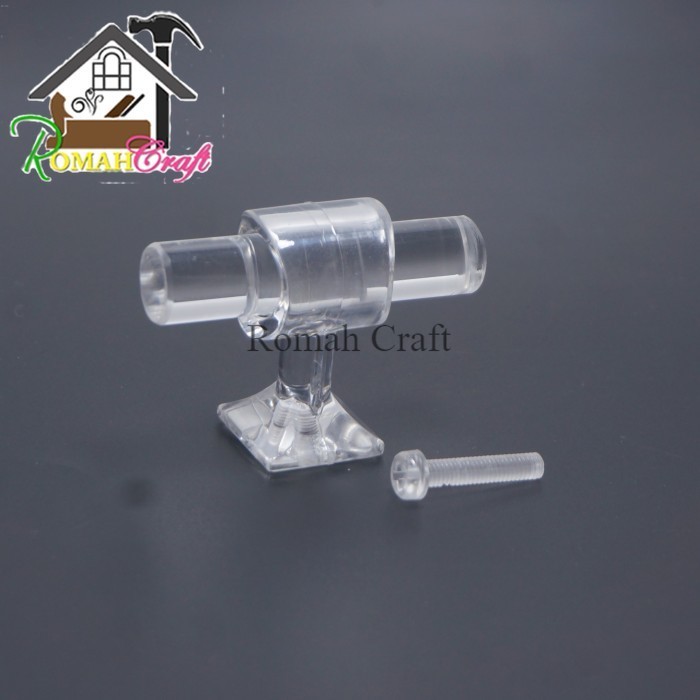 Tarikan laci akrilik 5-20cm Handle lemari akrilik Gagang pintu acrylic