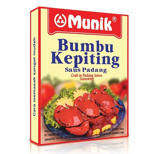 

[Bumbu Instan] Munik Bumbu Kepiting Saus Padang 180 g