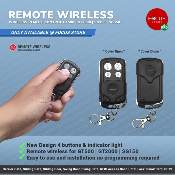 

Wireless Remote Control for Automatic Sliding Gate Swing Gate Cardteck