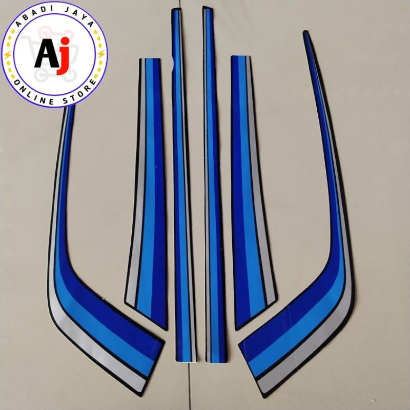 Striping Stiker Declas lis Motor honda gl max 1991 biru 1992 berkualitas termurah