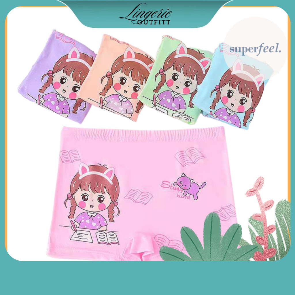 Terlaris Celana Dalam Wanita Underwear CD BOXER ANAK KECIL PEREMPUANCELANA DALAM  714