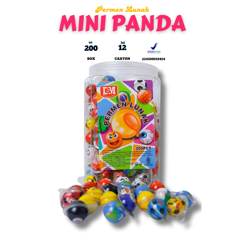 

TERBARU - Permen Lunak Mini 200 pcs Panda