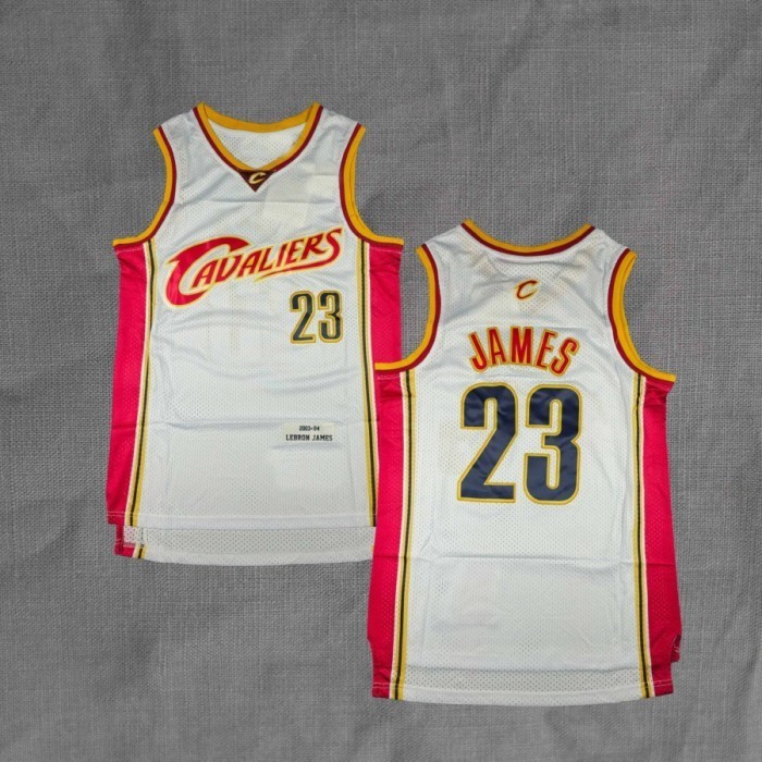 Baju Jersey Basket Classic Lebron James Cleveland Cavaliers Putih 2003-04 #23 - CLEVELAND CAVALIERS 