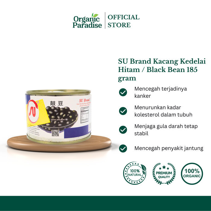 

SU Brand Kacang Kedelai Hitam / Black Bean 185 gram