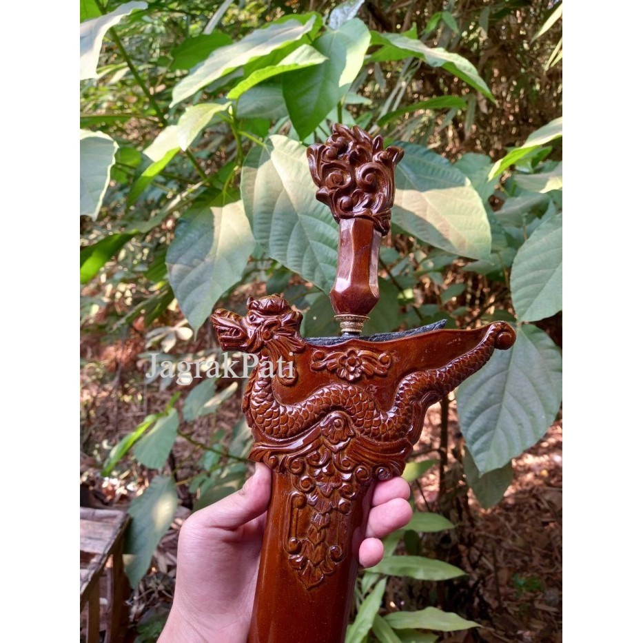Warangka Keris Ukiran Naga buat patrem standart finishing freee lubang