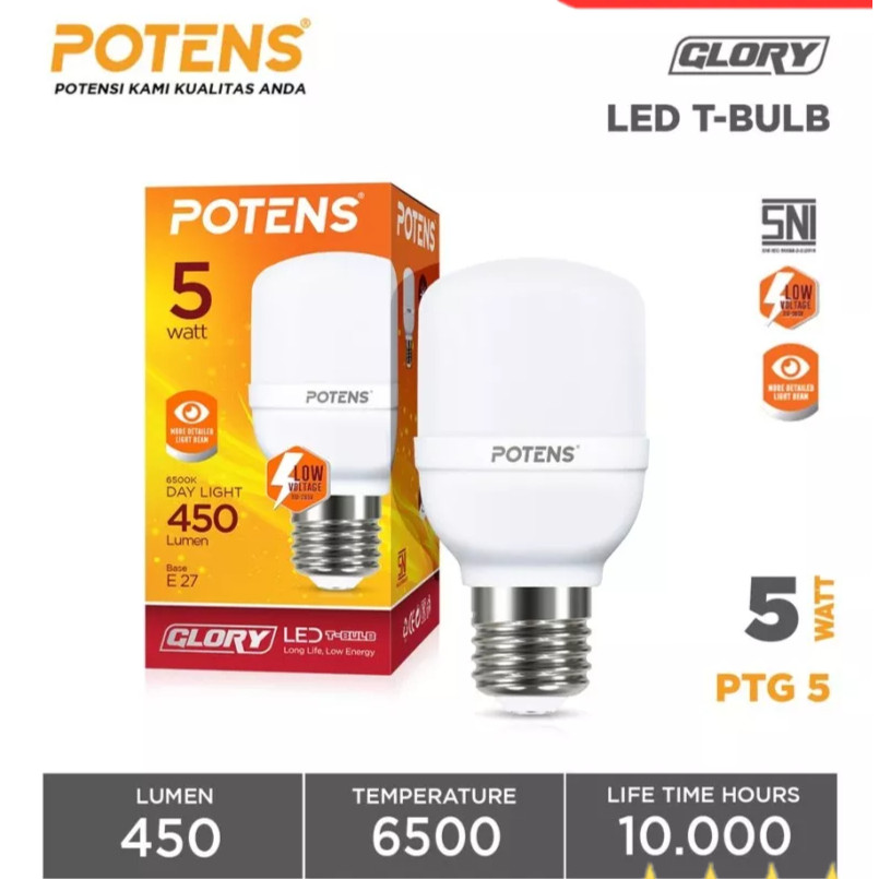 LAMPU LED KAPSUL 5W - 60W POTENS Lampu LED PTG /lampu kapsul / blue potens 5/10/15/20/30/40W 6500K B