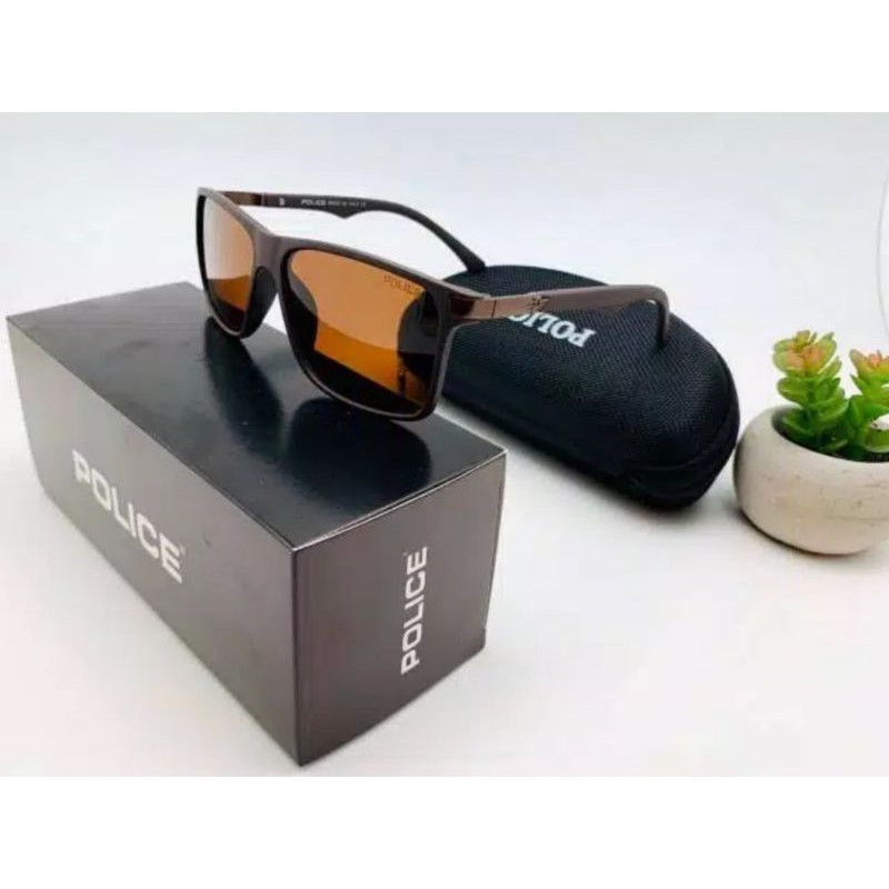 Kacamata Pria Keren Lensa Polarized POLICE P603 Full Set