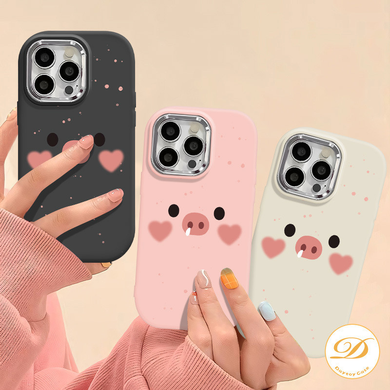 Soft Case Lucu Hati Babi Cinta Beringus Untuk VIVO Y20 Y21 Y21s Y12i Y33s Y12 Y15s Y15 Y20s G Y21T Y