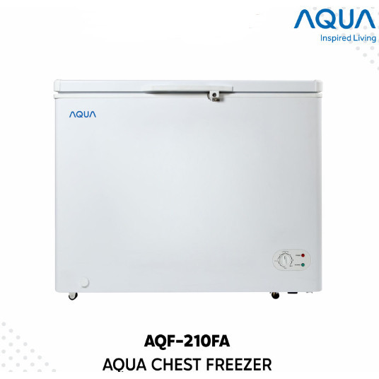 PROMO BIG SALE AQUA Chest Freezer / Box Freezer 200 Liter AQF-200 AQF 200 AQF200GC AQF 210FA