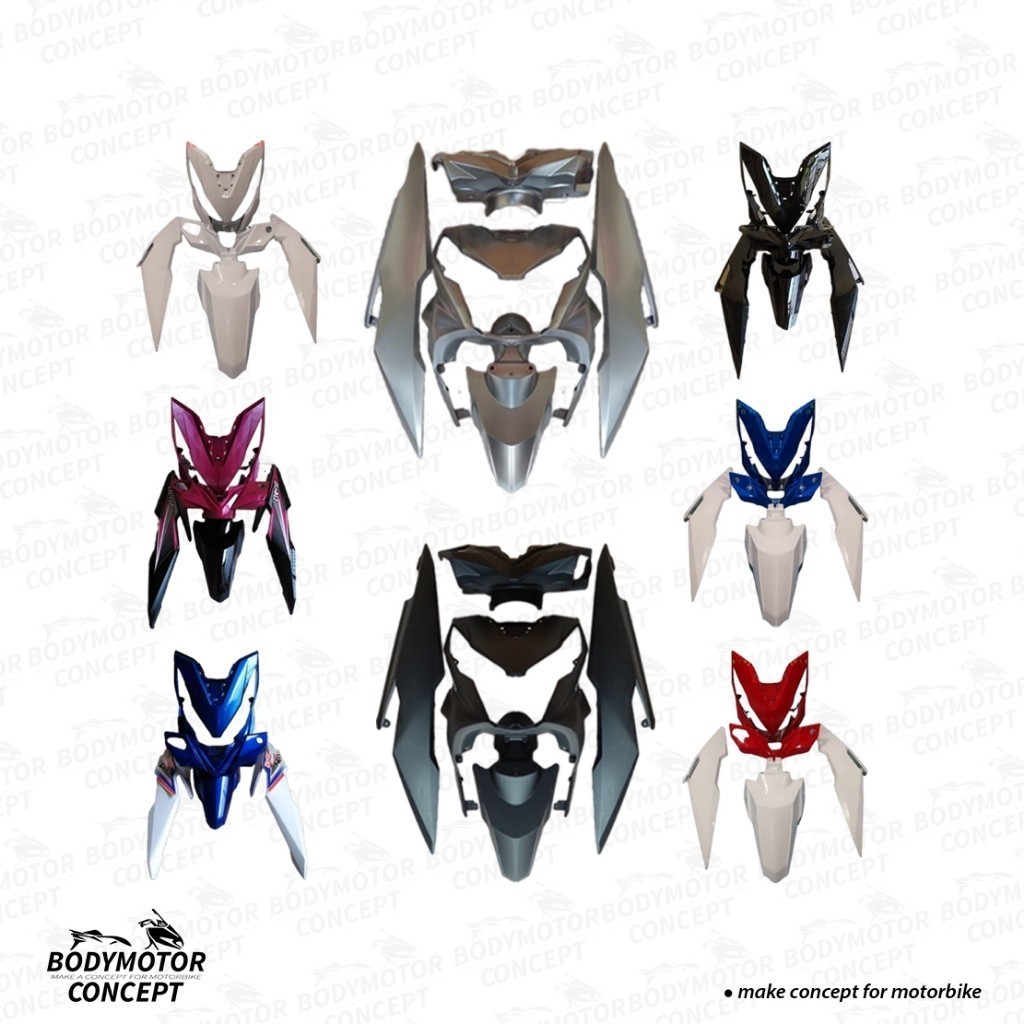 COD - Full Bodi Body Beat ESP STREET ECO 2016 2017 2018 2019 Full Set Hitam Putih Biru Merah Pink Si