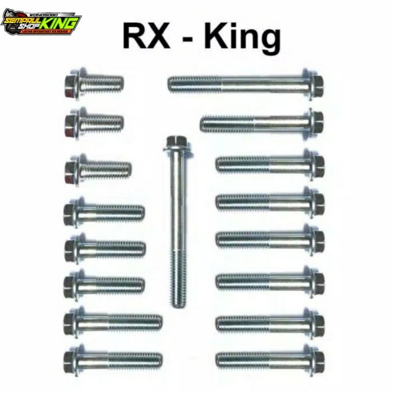 Baut bak blok rx king probolt kunci 8 sepasang kanan kiri