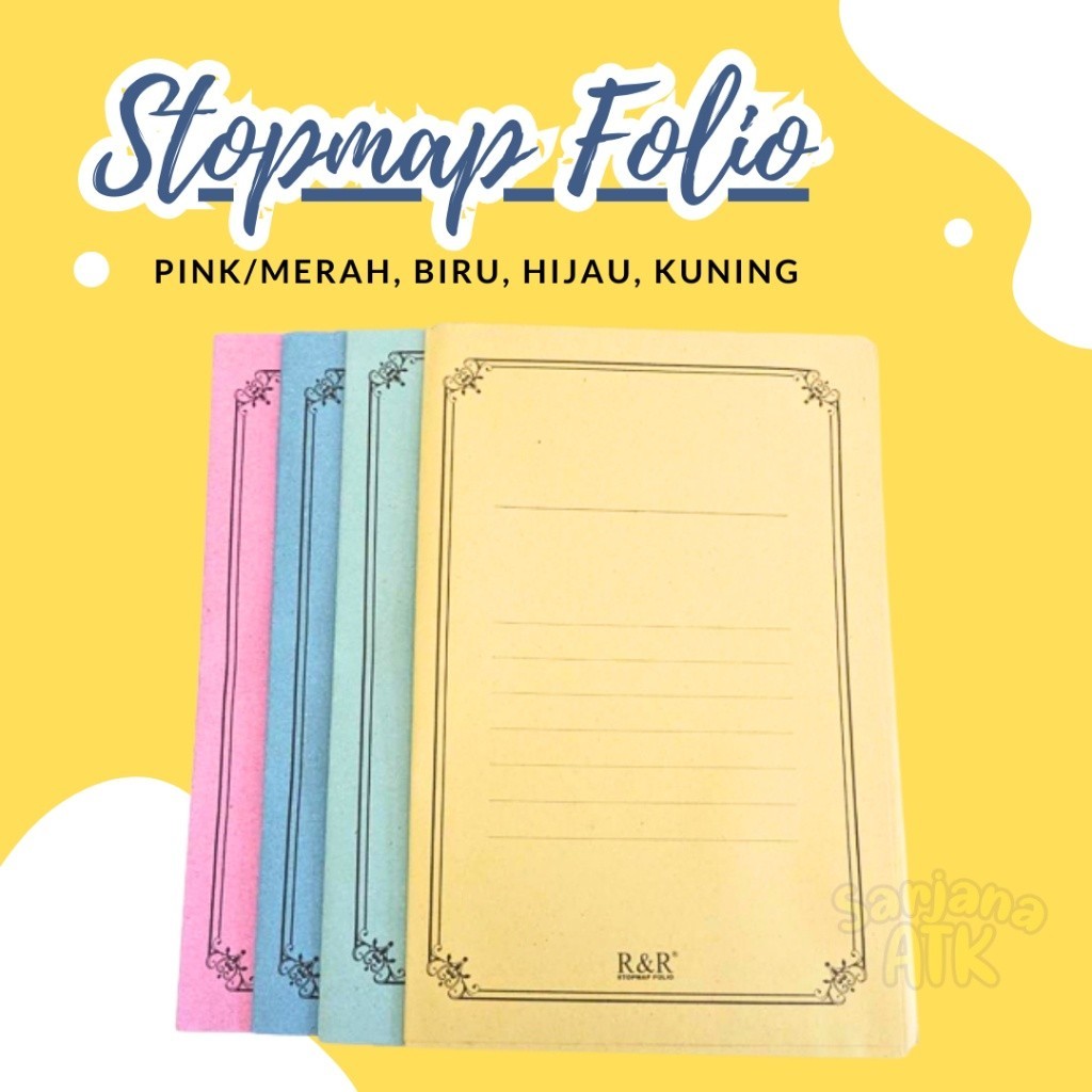 

(10 Pcs) Stopmap Kertas Folio / Map Kertas