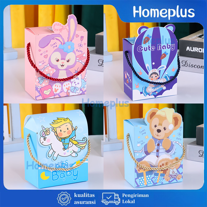 

Goodie Bag Ulang Tahun Anak / Paper Bag Ulang Tahun Anak Bear Cute Baby Tas Kado / Tas Hadiah Sovenir Ulang Tahun
