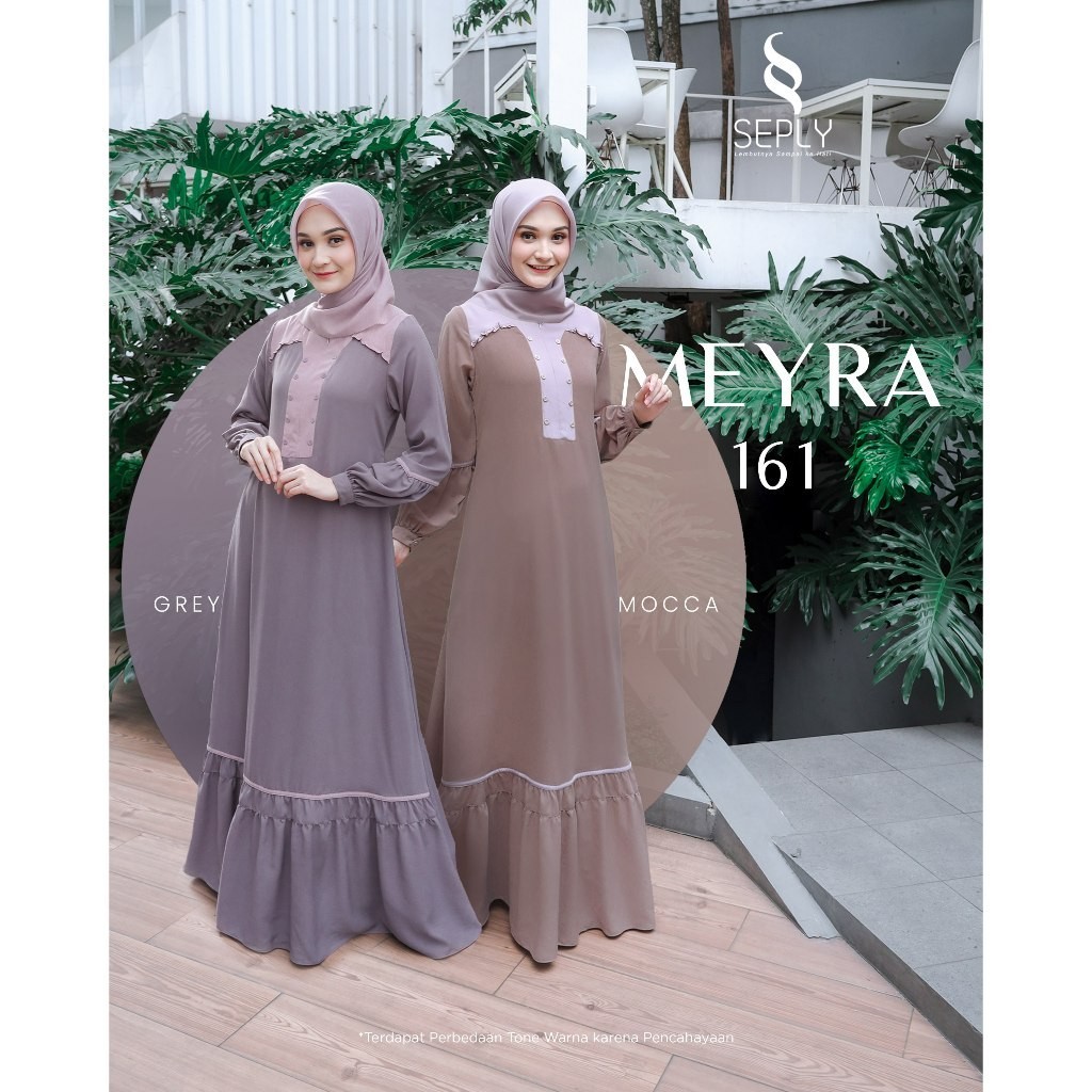 DRESS ONLY SEPLY ORIGINAL MEYRA 161 GREY MEYRA 161 MOCCA GAMIS DEWASA GAMIS SEPLY GAMIS MODERN MODIS