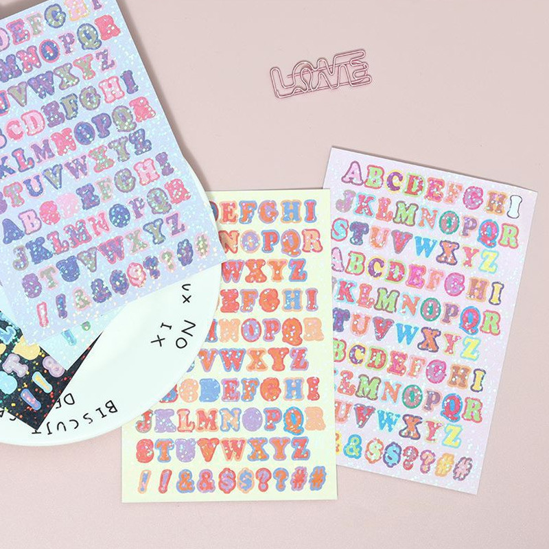 

COD Stiker Surat Seri Permen Stiker Buku Harian Tangan Bahan Stiker Dekoratif DIY