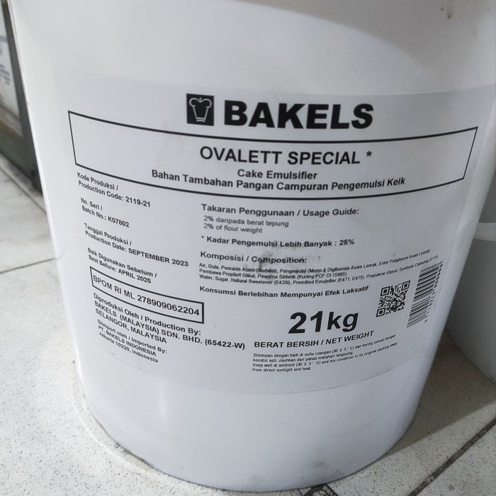 

Pengembang Ovalete Special 1kg