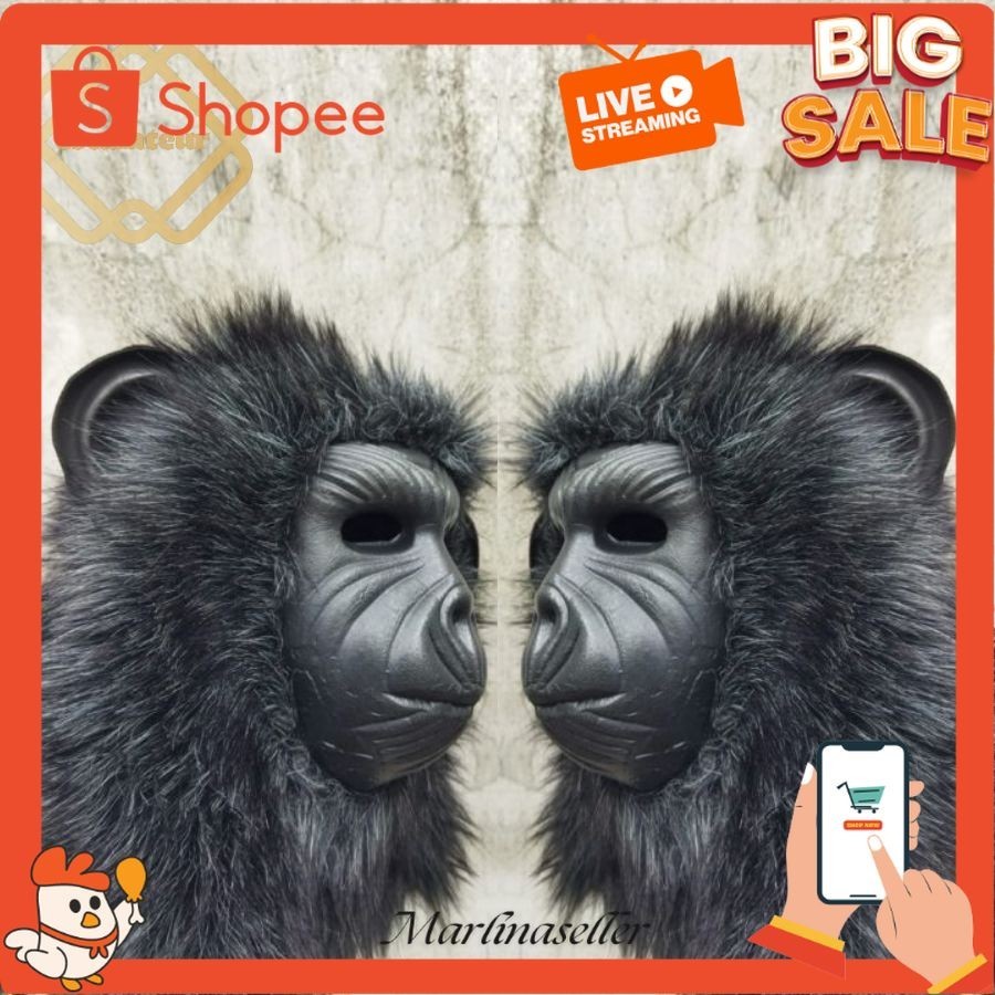 TOPENG MONYET TOPENG GORILA TOPENG KERA SAKTI TOPENG KERA TOPENG KARNAVAL KARAKTER MONYET MURAH MRAL