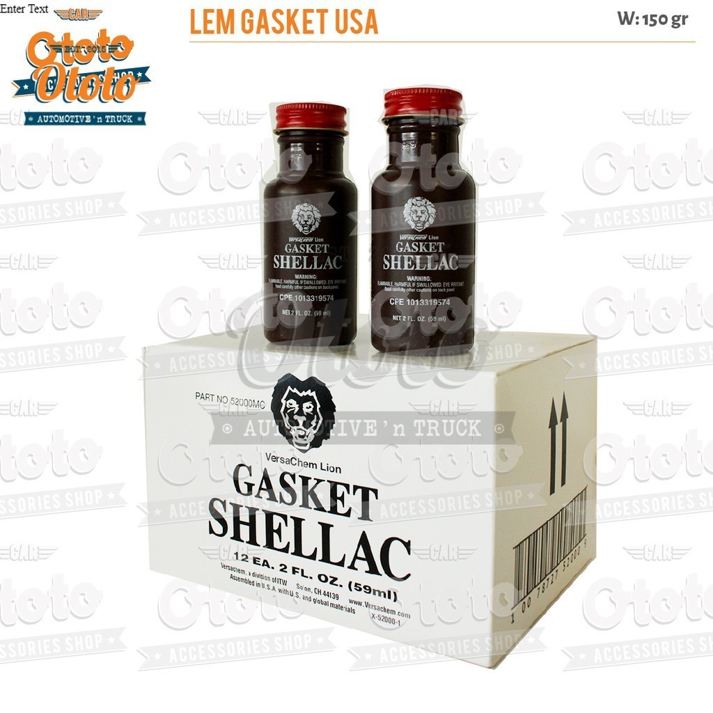 

Lem Cair Gasket Shellac (12pcs x 59ml)