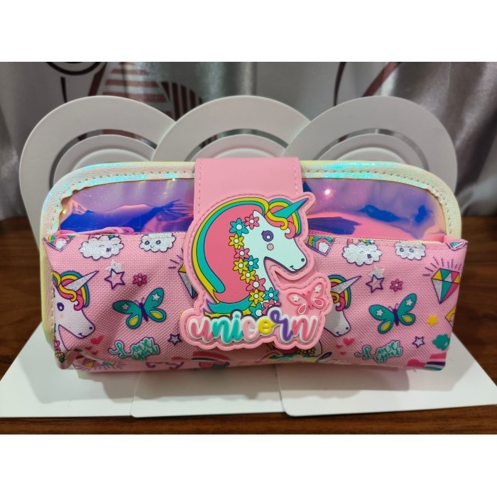 

Thosti Vest kotak pensil anak lipat 3 - unicorn pink