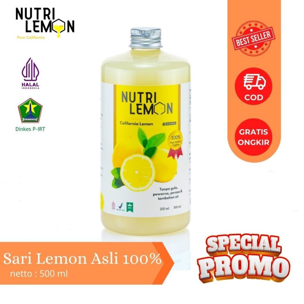 

Nutrilemon Sari Lemon Murni 500ml BPOM - Pure Lemon Juice