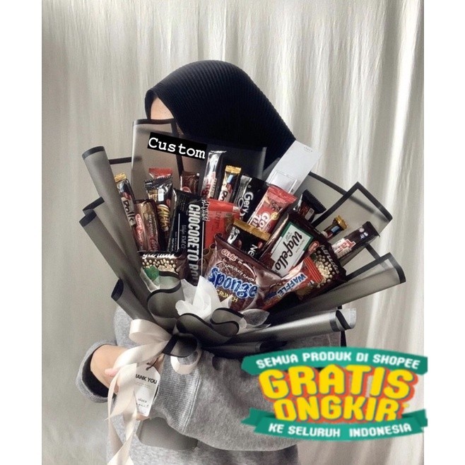 Snack Buket/Buket Snack/Buket Snack Murah/ biru orange pink ungu