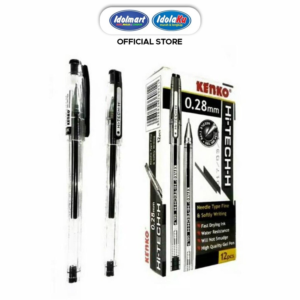 

IDOLMART Kenko Gel Pen TINTA GEL Hi-Tech-H 0.28 Mm Isi 3 Pcs Surabaya