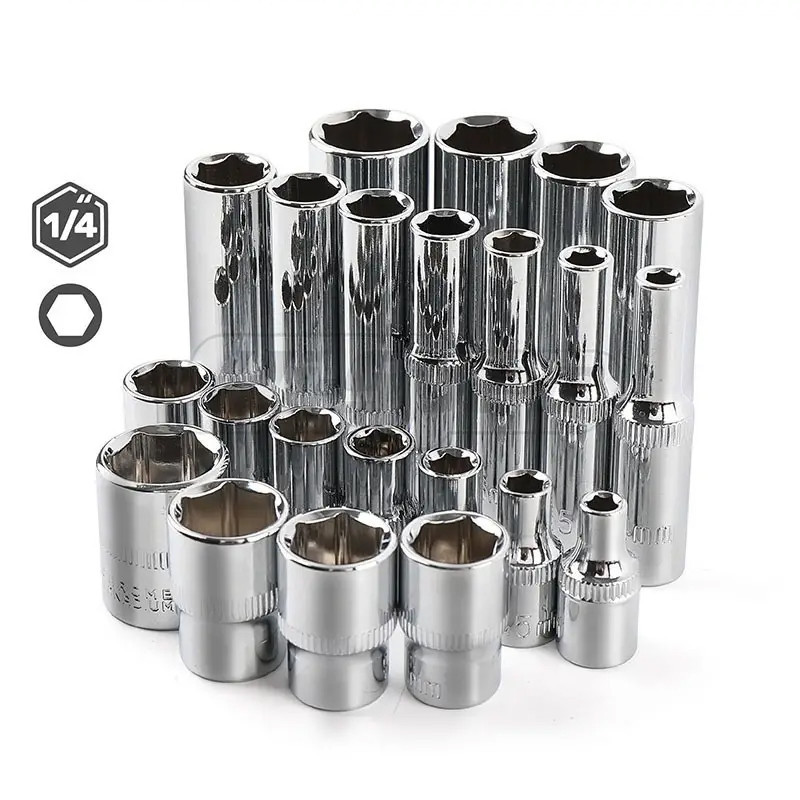 3/8 Medium Flying Cr-V Steel Sleeve Short Sleeve Extended Sleeve Hexagonal Sleeve Auto Maintenance T