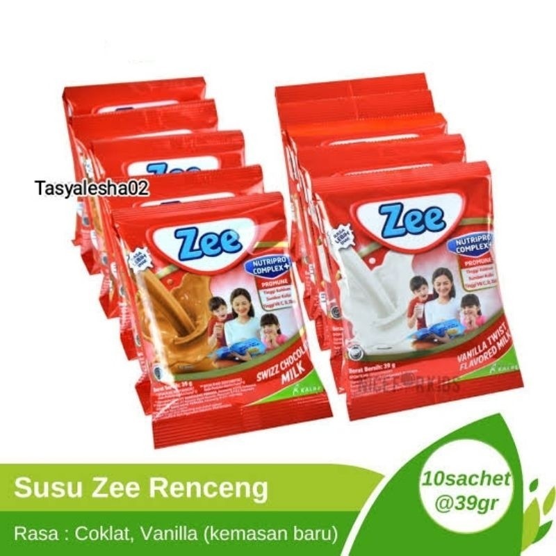 

Susu Zee 1 Renceng / 10 Sachet ~ Menoz Stores