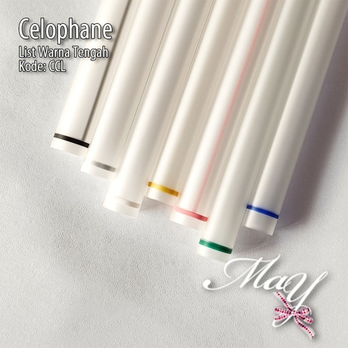 

20 lbr Cellophane List warna tengah doff (CCL) Flower Wrapping Buket Bunga