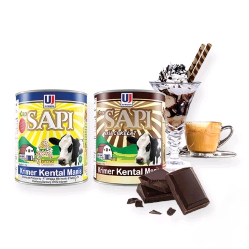 

ULTRA Cap Sapi Krimer Kental Manis Kaleng 375 g