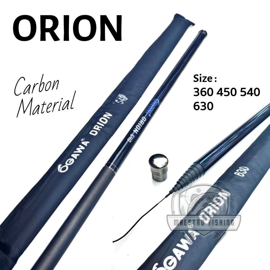 Joran Tegek Ruas Panjang Ogawa Orion 360 540 Material Carbon Action Medium Hard / Tangkai Tongkat Pa