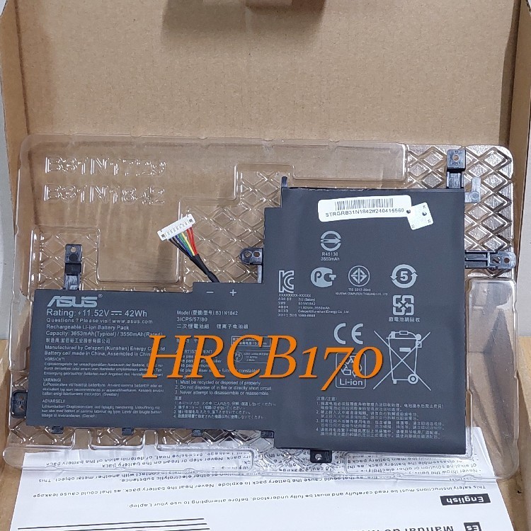 Baterai Laptop Asus VivoBook 15 M513U M513UA M513 M513I M513IA B31N1842 -HRCB