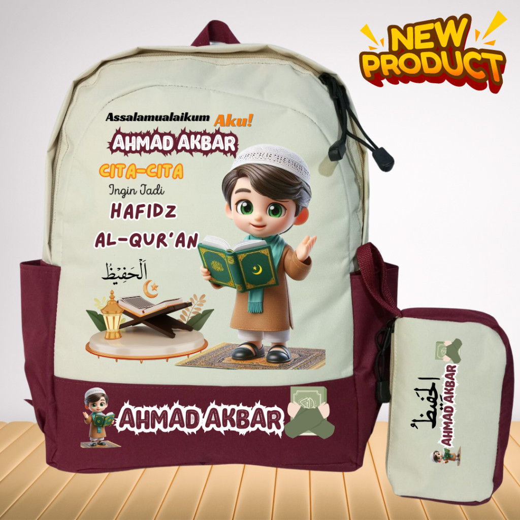 Shabira_tas - TAS SEKOLAH ANAK TK SD CITA-CITA ANAK HAFIDZ AL-QURAN  / TAS BACKPACK SEKOLAH ANAK GRA