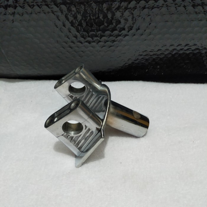 DUDUKAN STANG TRONDOL ADAPTOR STANG CHROME BEAT KARBU FI SCOOPY SPACY -RCHD89
