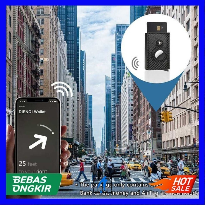 Dompet Kartu Airtag Anti RFID Card Wallet with AirTag Slot