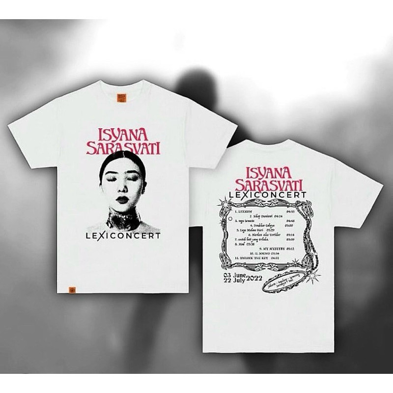 KAOS T-Shirt ISYANA SARASVATI LEXICONCERT Bahan Tebal Cotton Combed 24s