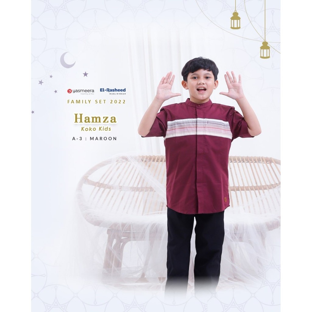 YASMEERA | EL RASHEED - KOKO HAMZA KIDS | Baju Koko Anak Bahan Katun By EL RASHEED