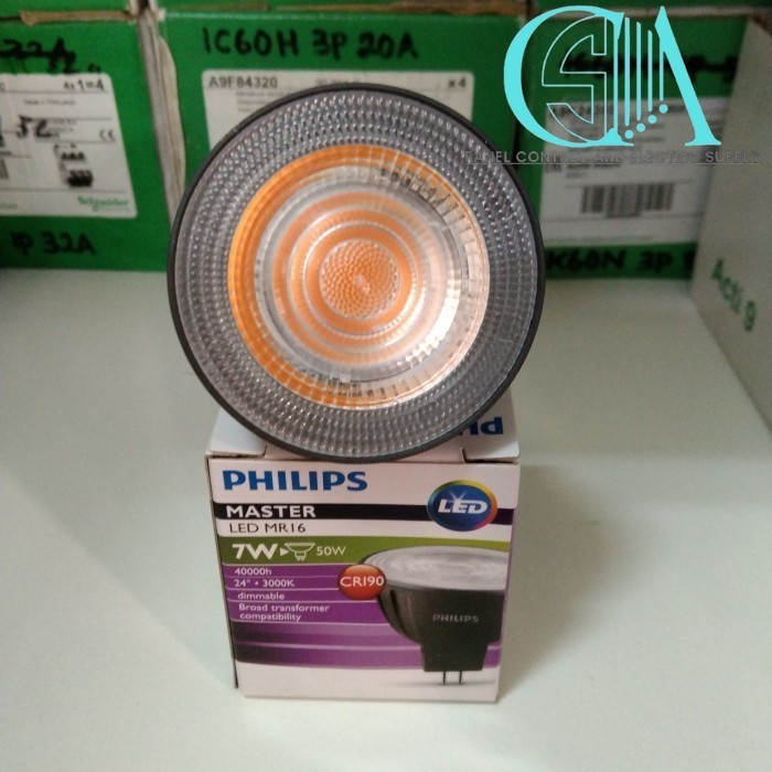 LAMPU LED MASTER PHILIPS 7W. MR16 3000K
