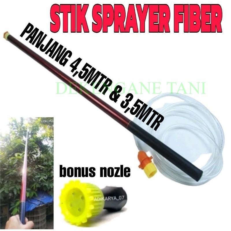 [gratis nozle] Stik Sprayer Elektrik Fiber 4,5meter 3,5meter/ Stik sprayer elektrik panjang stik spr