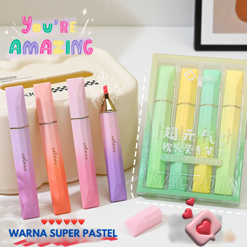 

ALAT TULIS STABILO HIGHLIGHTER WARNA PASTEL 1 SET ISI 4 / 1 SET STABILO HIGHLIGHTER WARNA PASTEL PREMIUM