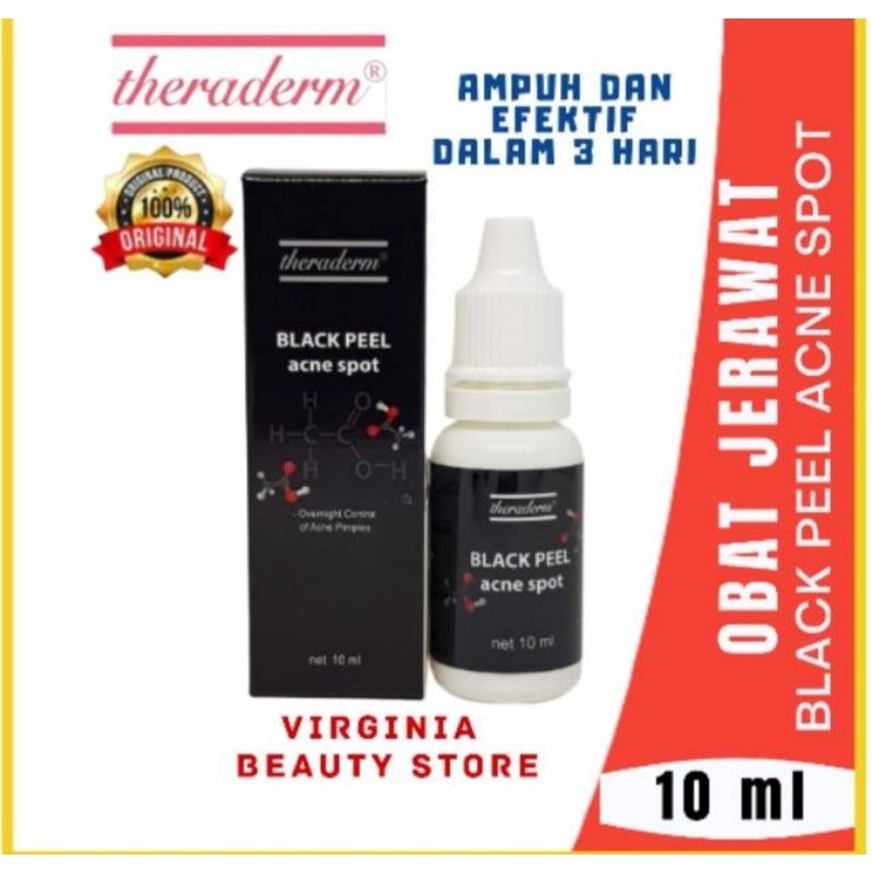theraderm black peel acne spot ampuh mengatasi jerawat import Korea reg bpom