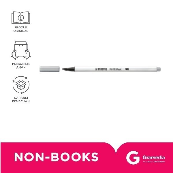 

Stabilo Pen 68 Brush Mdm Cold Grey