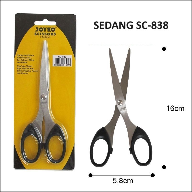 

Gunting Kertas Gunting Serbaguna Gunting JOYKO Sedang SC-838 (SEDANG SC-838)