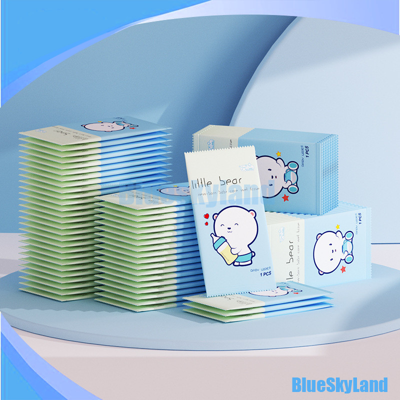 (10PCS) Tissue Basah Mini Wipes / Tisu Basah Mini / Tisu Basah Travel / Tisu Travel / Tisu Mini