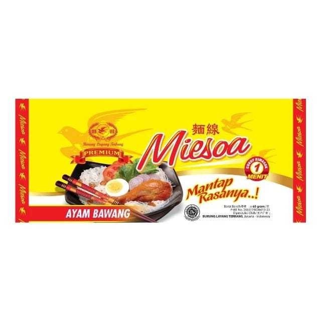 

Miesoa Halal Rasa Ayam Bawang 65gr Misoa Instan Cap Burung Layang Terbang