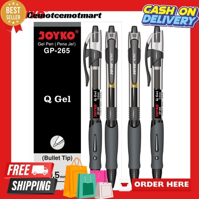 

[Cmt] Gel Pen / Pen Gel joyko Gp-265 (1 box Isi 12 Pcs)