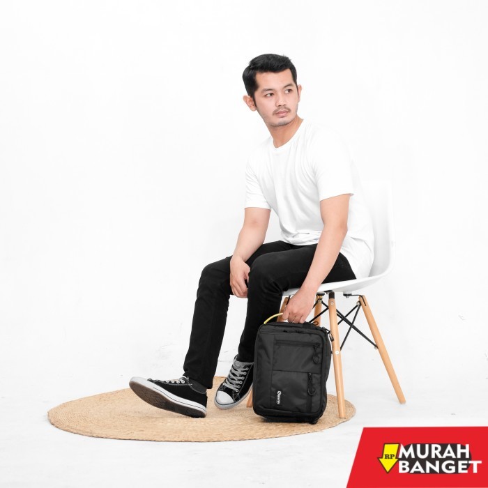 tas selempang pria kekinian BAPIN Tas Selempang Pria Original - Grey