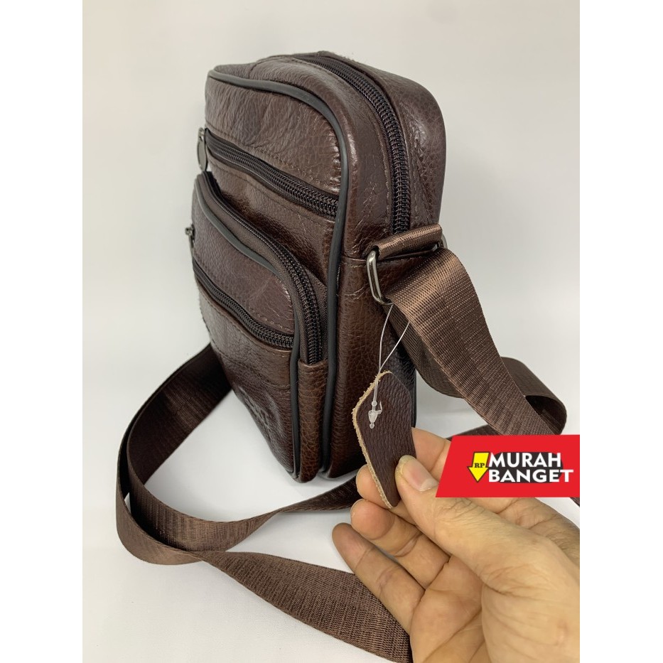 tas selempang pria kekinian tas selempang kulit pria asli